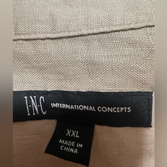 Inc International Concepts Women's 100% Linen Blouse Size XXL - Picture 5 of 7